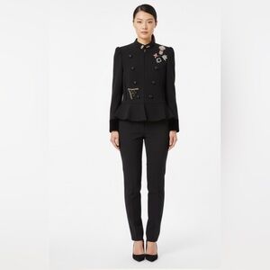 Mango Black Embellished Blazer EUR M US S NWOT